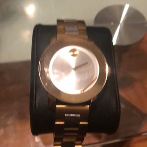 Movado bold unisex gold silver